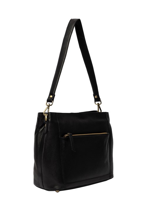 Re:Designed Myra Small Skuldertaske i Skind, Sort